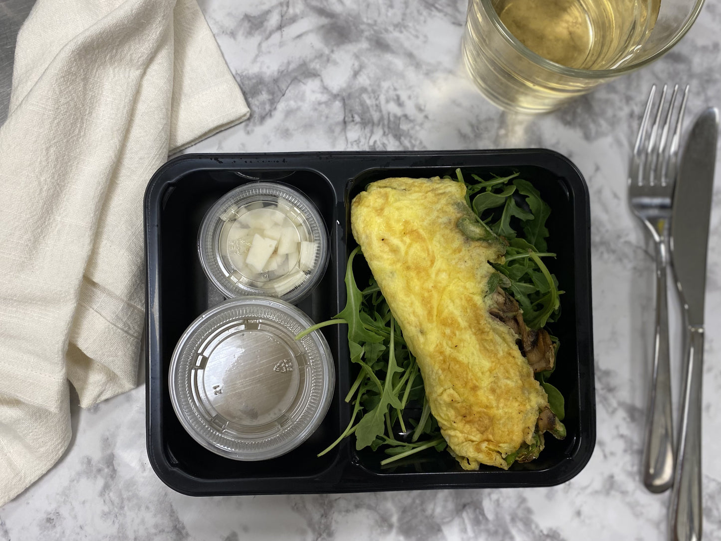Breakfast - Mushroom & Vegetable Omelette