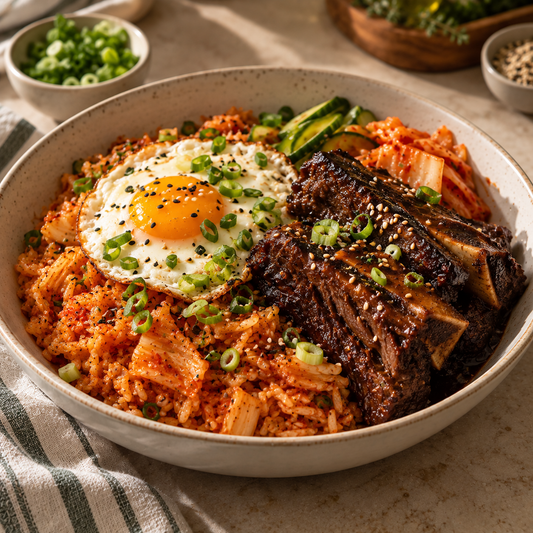 Kimchi Fried Rice & Short Ribs